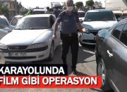 EREĞLİ POLİSİ’NDEN KARAYOLUNDA FİLM GİBİ OPERASYON