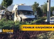 Fidanlık kavşağında trafik kazası : 1 yaralı