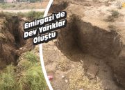 Emirgazi’de Dev Yarıklar Oluştu