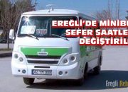 Ereğli’de Minibüs Sefer Saatleri Değişti